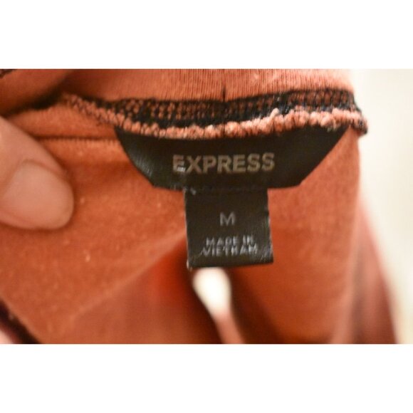 Women's Express Very Short Soft Stretch Mini Skirt Pockets Custom Bleach Dye Siz - Picture 5 of 6